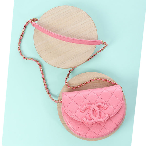 CHANEL Pink Caviar Quilted Bag - Bellisa