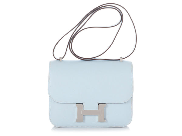 Hermès Constance 18 Epsom Blue Celeste