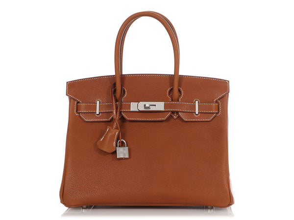 Hermes Birkin 25 Fauve Barenia Faubourg Gold Hardware (Z Stamp