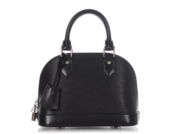 Louis Vuitton Alma Small Model Handbag in Black Epi Leather