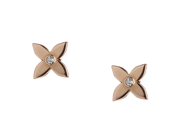 LV round store full drill earrings