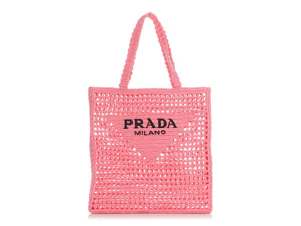 Prada Black Raffia Tote - Ann's Fabulous Closeouts