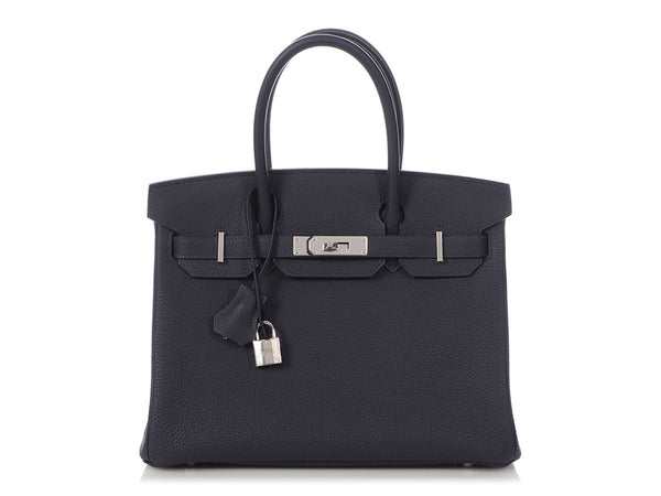 HERMES Birkin 30 Bleu Nuit Togo Rose Gold Hw D/ 2019 - Timeless Luxuries