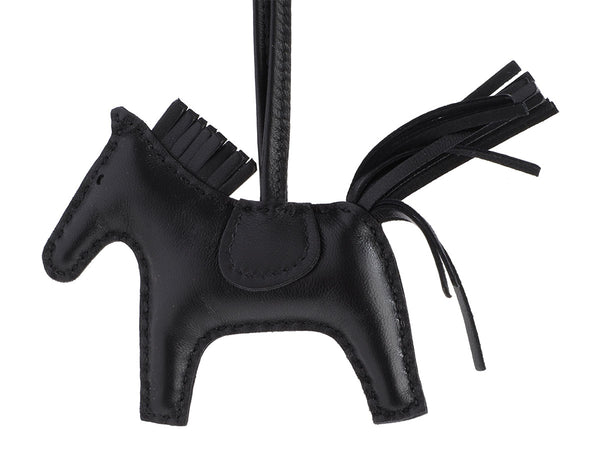 Hermès Two-Tone Leather Samarcande Horse Head Bag Charm - Ann's Fabulous  Closeouts