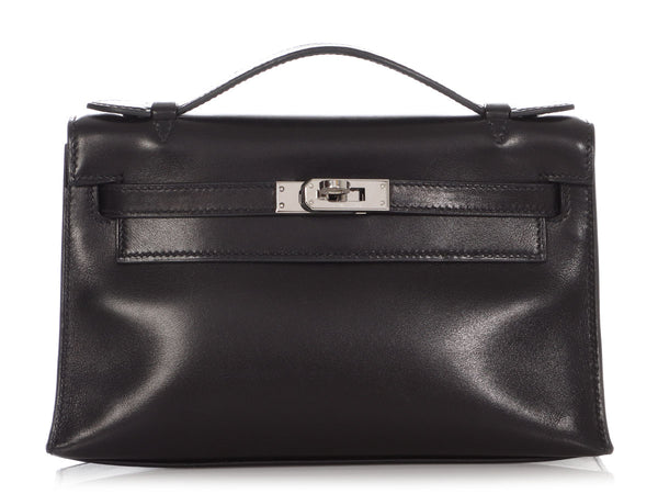Hermès Evercalf Kelly Pochette - Black Handle Bags, Handbags - HER188549