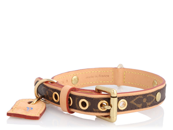 Louis Vuitton Monogram Canvas Baxter Dog Collar PM - Yoogi's Closet