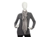 Alexander McQueen Gray Skull Scarf