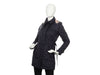 Burberry Navy Long Belted Quilted Coat