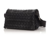 Bottega Veneta Black Intrecciato Nappa Leather Fold-Over Messenger Bag