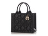 Dior Small Black Macrocannage Calfskin Book Tote