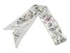 Dior White Granville Silk Mitzah Scarf