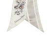 Dior White Granville Silk Mitzah Scarf