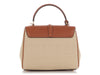 Celine Small Canvas Calfskin 16 Top Handle Bag