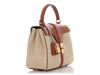 Celine Small Canvas Calfskin 16 Top Handle Bag