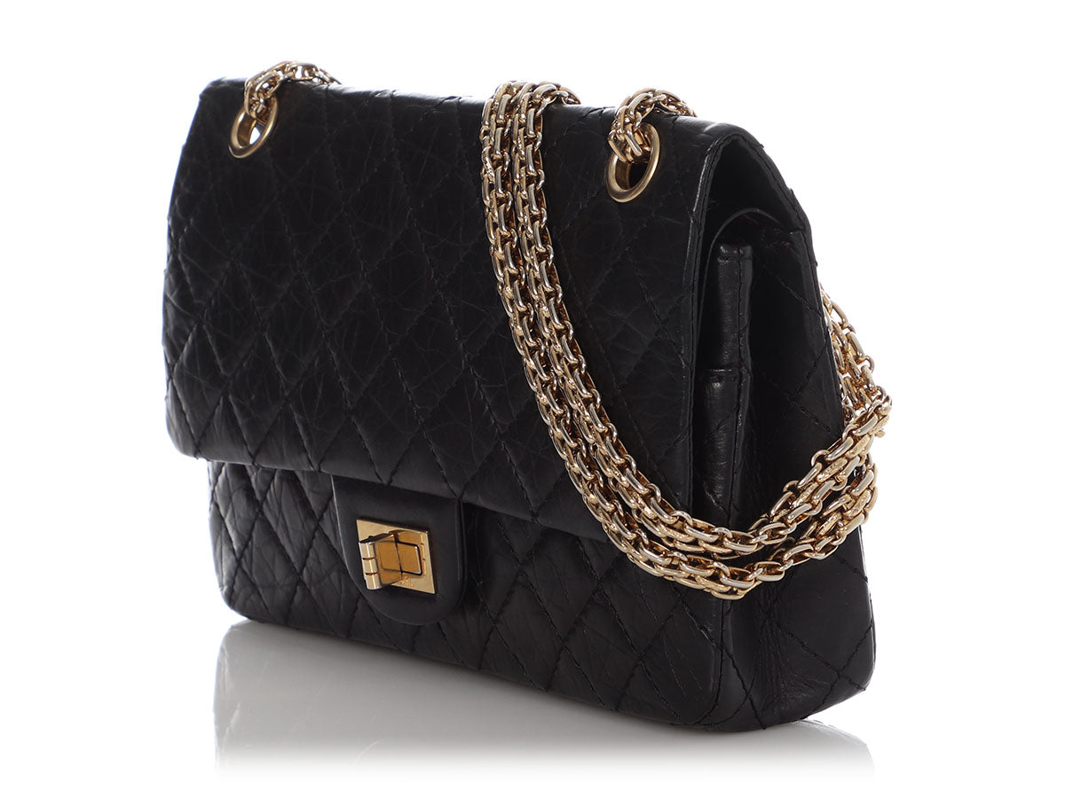 CHANEL Aged Calfskin Quilted 2.55 Reissue 225 Flap Red 1265573