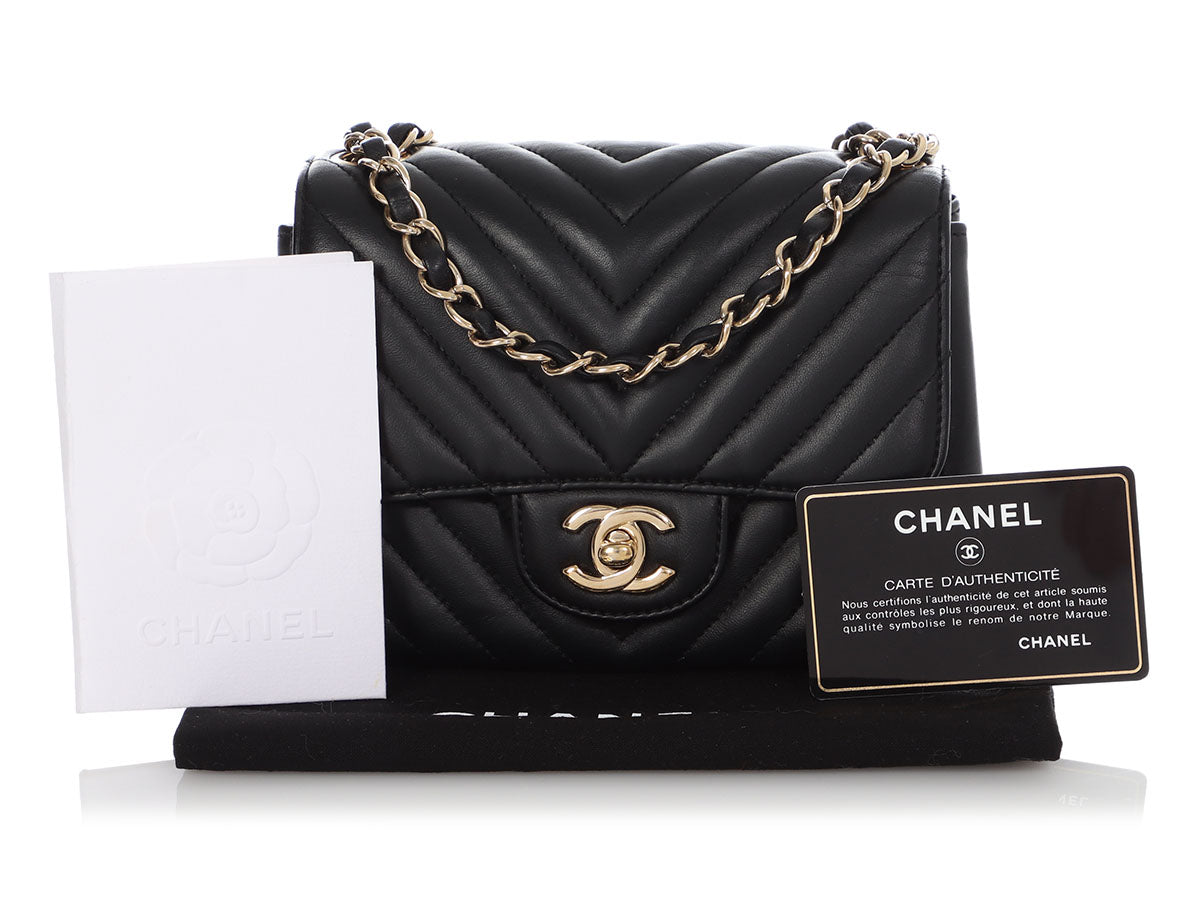 Chanel 11.12 Chevron So Black Flap