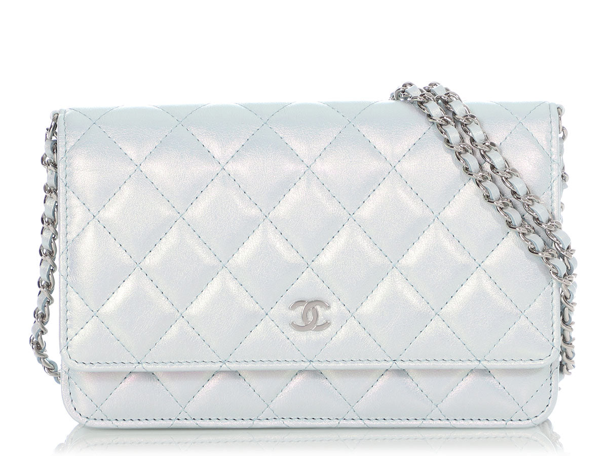 Chanel Blue Quilted Lambskin Wallet on Chain (WOC) Q6AATL0FBB002