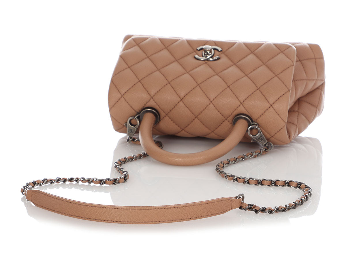 Chanel Mini (Small) Coco Handle Quilted Pink Caviar Gold Hardware 20A –  Coco Approved Studio