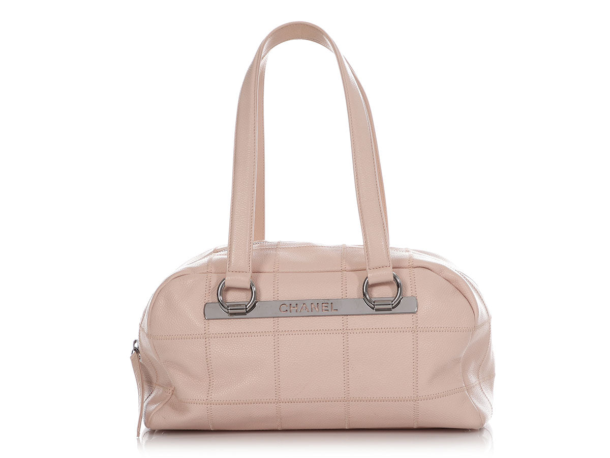Bowling bag patent leather handbag Chanel Pink in Patent leather