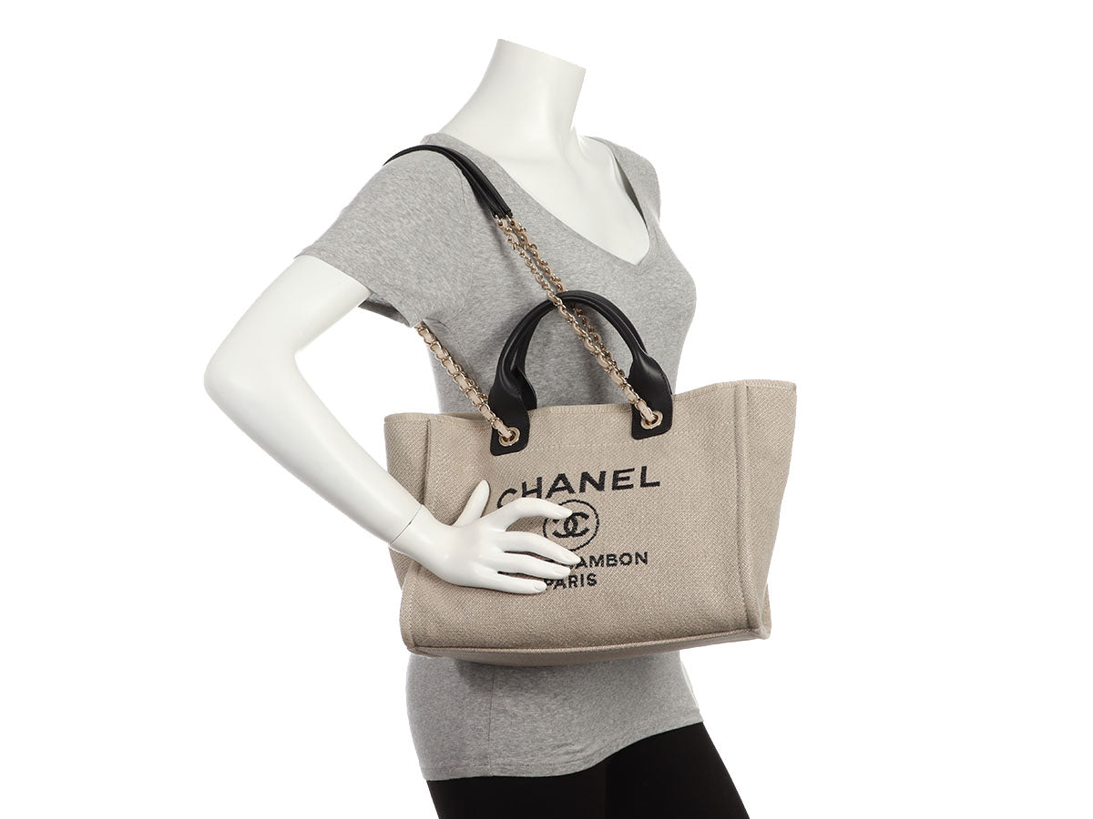 Chanel Small Mixed Fibers Deauville Tote - Ann's Fabulous Finds
