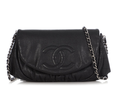 Chanel women's blue tweed wallet on chain with life buoy – Loop Generation