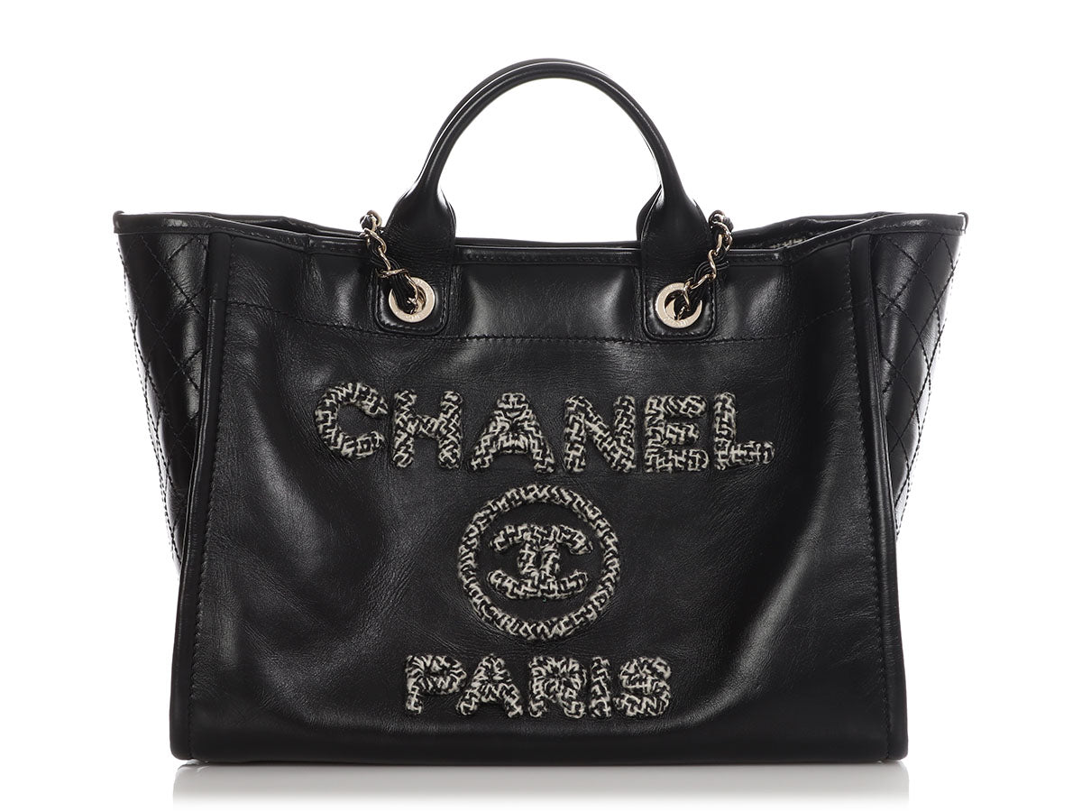 Chanel 2022 Tweed Small Deauville Tote