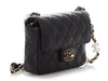 Chanel Mini Black Quilted Lambskin Heart Charms Flap