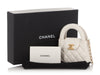 Chanel White Quilted Calfskin Mini With Chain