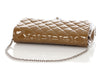 Chanel Olive Patent Clutch On Chain