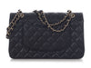 Chanel Medium/Large Navy Quilted Caviar Classic Double Flap