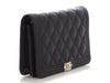 Chanel Black Quilted Caviar Boy Wallet On Chain WOC