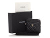 Chanel Black Quilted Caviar Zip Coin Purse