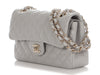 Chanel Small Light Gray Quilted Caviar Classic Double Flap