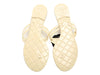 Chanel Cream Jelly Camellia Flower Thong Sandals