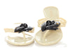 Chanel Cream Jelly Camellia Flower Thong Sandals