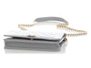 Chanel Gray Quilted Lambskin Boy Wallet on Chain WOC