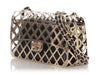 Chanel Small Gold Metal Cage Flap