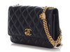 Chanel Navy Quilted Lambskin Wallet On Chain WOC