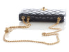 Chanel Navy Quilted Lambskin Wallet On Chain WOC