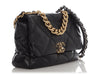 Chanel Large Black Goatskin 19 Flap