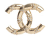 Chanel Large Crystal CC Logo Brooch