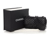 Chanel Medium/Large So Black Chevron-Quilted Lambskin Classic Double Flap