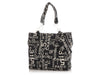 Chanel Black and White Canvas Rue Cambon Tote