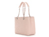 Chanel Light Pink Quilted Caviar Grand Shopping Tote GST