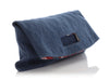 Chanel Vintage Quilted Denim Foldover Clutch