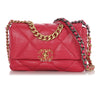 Chanel Small/Medium Pink Quilted Lambskin 19 Flap