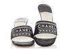 Chanel Black Fabric Mules