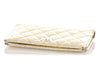 Chanel Gold Distressed Quilted Calfskin Reissue Yen Continental Leather Wallet