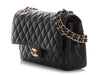 Chanel Medium/Large Black Quilted Caviar Classic Double Flap