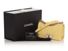 Chanel Small Yellow Chevron-Quilted Caviar Boy Bag